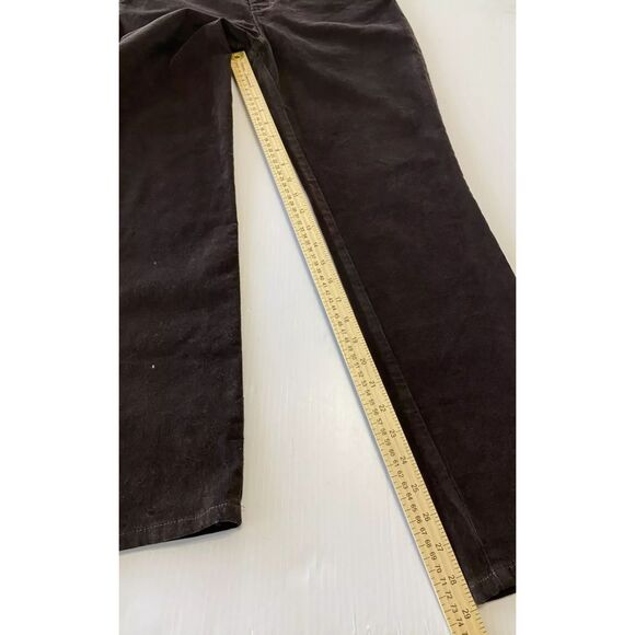 Gloria Vanderbilt Amanda Slim Leg Stretch Corduroy Size 6 Short (30x29) Coffee - Picture 5 of 9